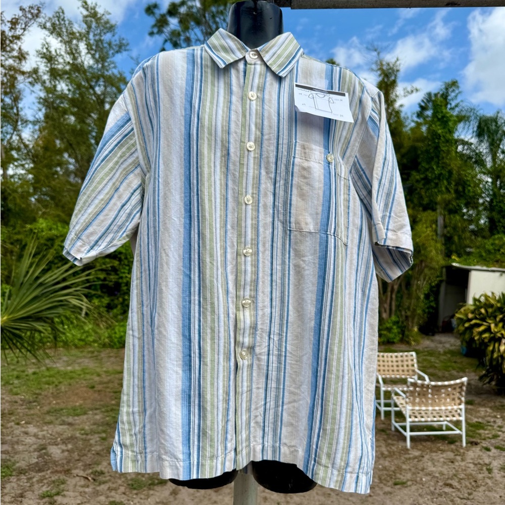 Weekender Casual Lifestyle Linen Shirt size L
